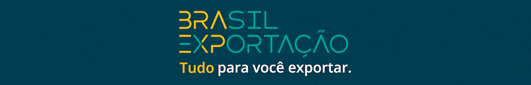 Imagem colorida, fundo azul escuro. Em destaque, o título: BRASIL EXPORTAÇÃO - TUDO PARA VOCÊ EXPORTAR