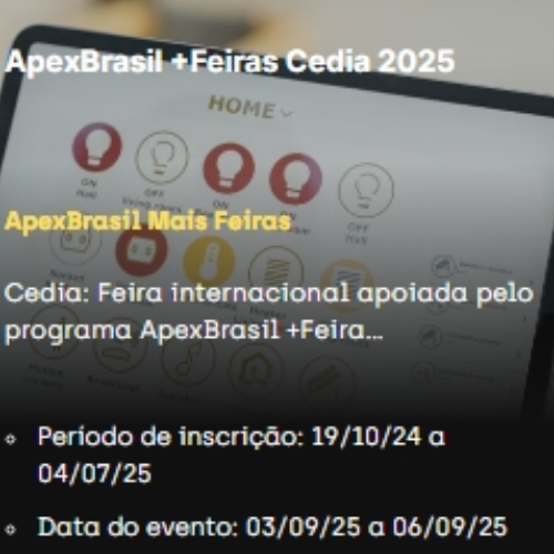 +Feiras Cedia 2025 Plataforma Brasil Exportação