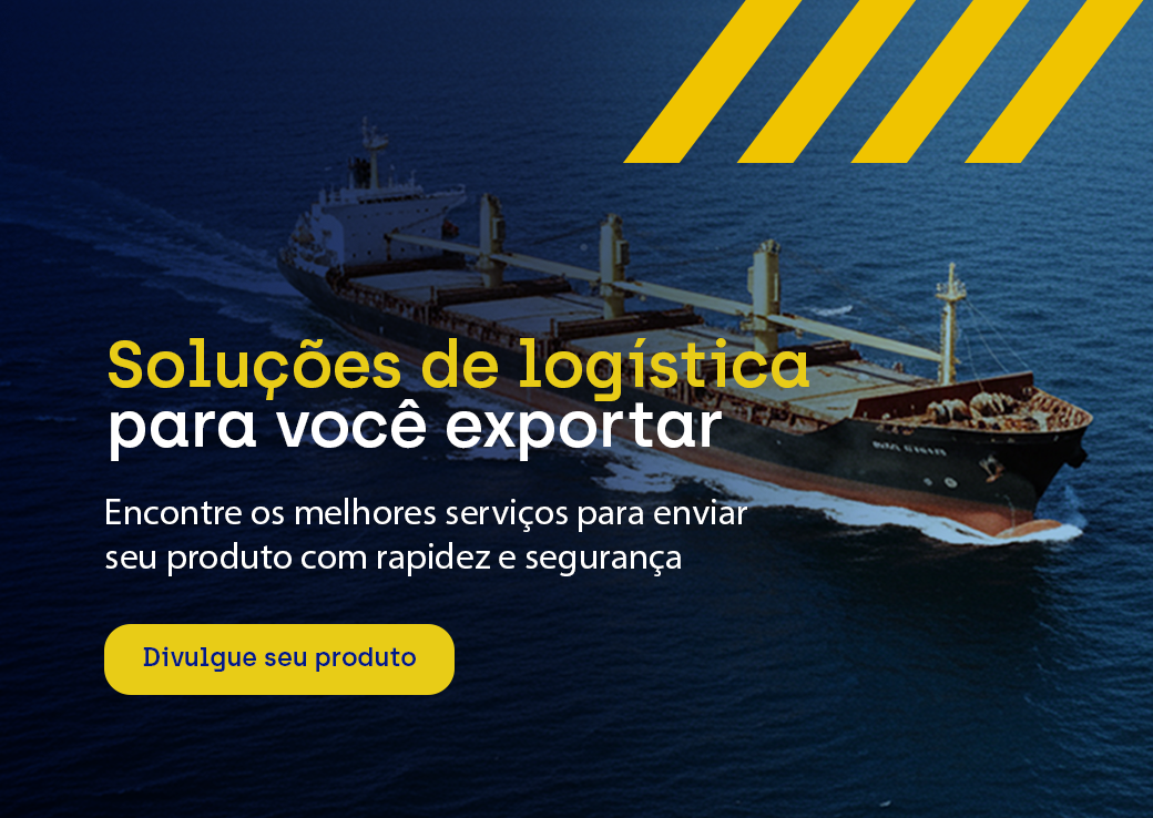 Imagem com navio de carga navegando-Soluções de logísticas para exportação